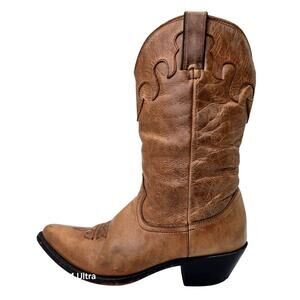 Vintage Durango Brown Leather Western Boots Cowboy Cowgirl Boots Women's 7M